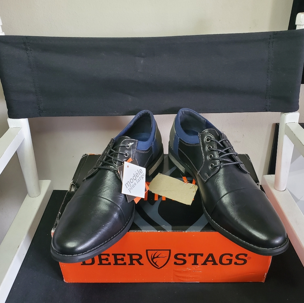 DEER STAGS Mens Truckee Oxford Slip On Loafer 12 W - Picture 4 of 12